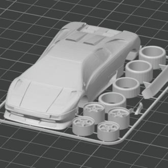V12 Italian Wedge Supercar