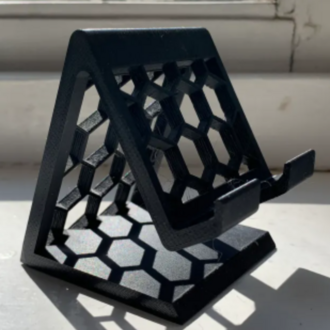 Geometrik Petek Telefon Standı