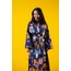 Long robe in Midnight Cubist
