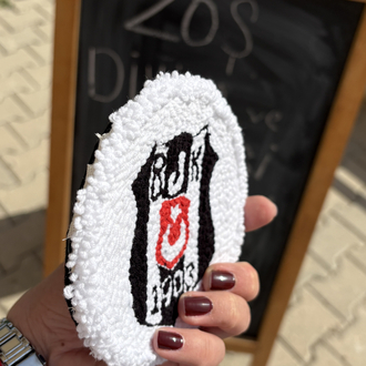 Beşiktaş Logolu Punch Bardak Altlığı
