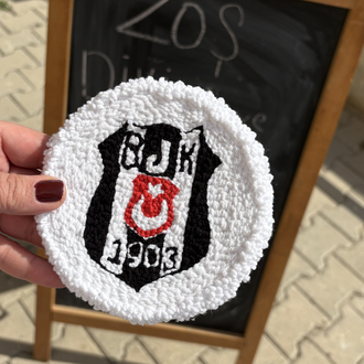Beşiktaş Logolu Punch Bardak Altlığı