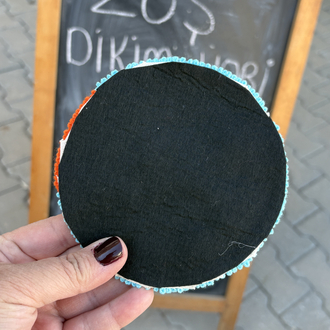 El Yapımı Punch Nakış Bardak Altlığı – Balık Desenli