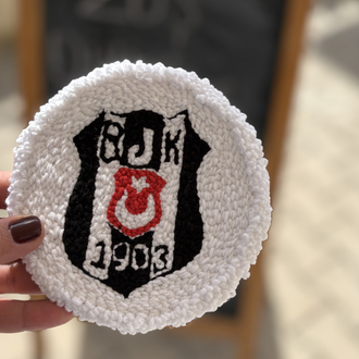 Beşiktaş Logolu Punch Bardak Altlığı