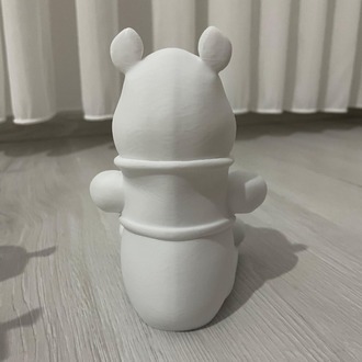 Boyanabilir 3D Winnie Tasarımlı Ayıcık Biblo ve Hobi Seti
