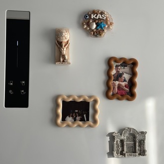 Dalgalı Tasarım Dekoratif Magnet Fotoğraf Çerçevesi