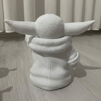 Boyanabilir 3D Baby Yoda Temalı Biblo ve Hobi Seti