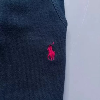 Polo Ralph Lauren Siyah Renk Kırmızı Nakış Detaylı Oversize Eşofman Altı