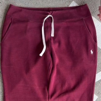 Polo Ralph Lauren Bordo Oversize Eşofman Altı