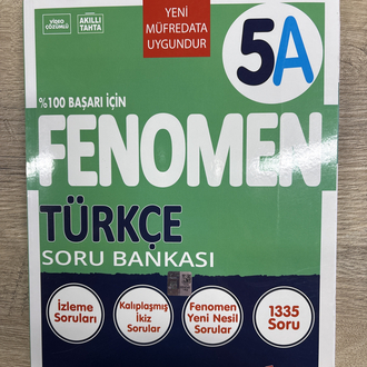 5A fenomen türkçe soru bankası