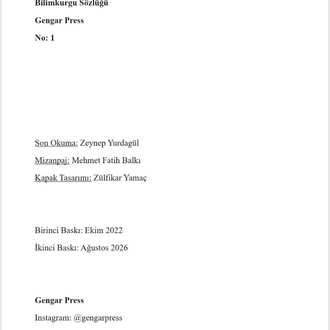 Bilimkurgu Sözlüğü E-kitap