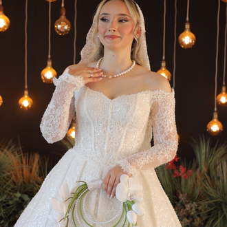 Orchid Bilye Barok İnci Kolye