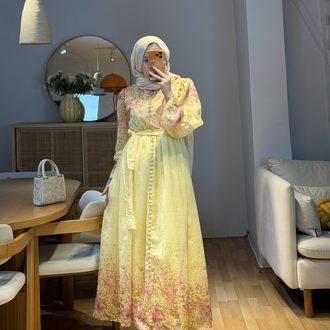 Emily Sarı Elbise