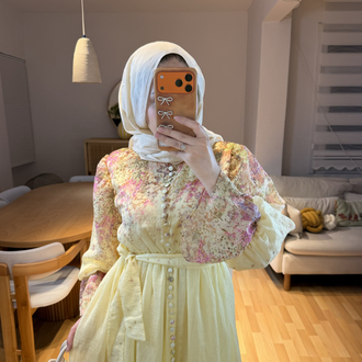 Emily Sarı Elbise