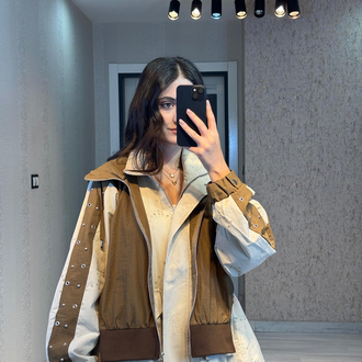 Camel Kapüşonlu Garnili Takım Premium