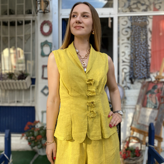 İtalyan keten takım
