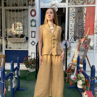 İtalyan keten takım