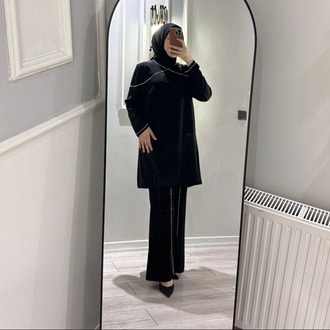 Krep kumaş İspanyol pantolon
