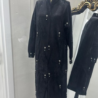 ANGORA TAŞLI HIRKA SİYAH