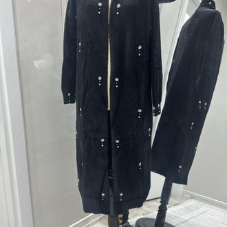 ANGORA TAŞLI HIRKA SİYAH