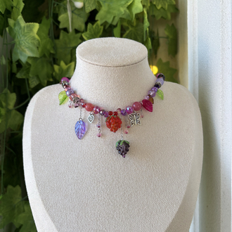 Böğürtlen Bahçesi Choker Kolye