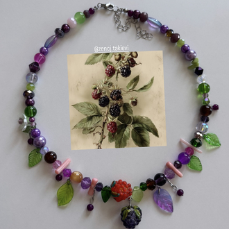 Böğürtlen Cam Choker