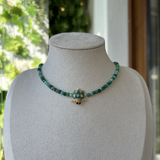 TatlıSu Kaplumbağası Murano Choker