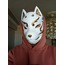 Kitsune Mask | Anime Cosplay Mask | Fox Cat Mask Anime | Painted Kitsune Fox Mask