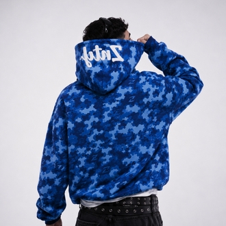 ZENTORYO - Signature Blue Camo Heavyweight Hoodie