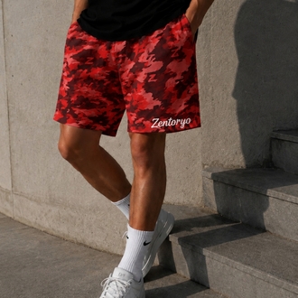 ZENTORYO - Signature Red Camo Shorts