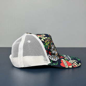 Ed Hardy Death’s Romance Trucker Cap