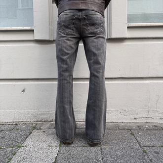 Bootcut Fade Antrasit Washed Low Rise Jean