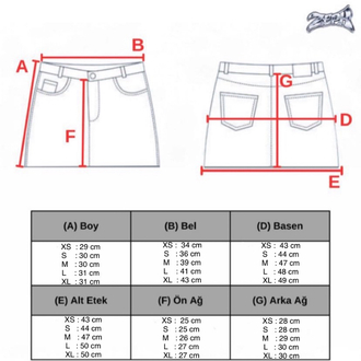 Wild Frost Kürklü Denim Mini Etek