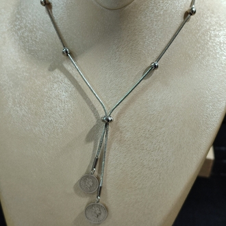 Çelik Silver Elizabeth Kolye