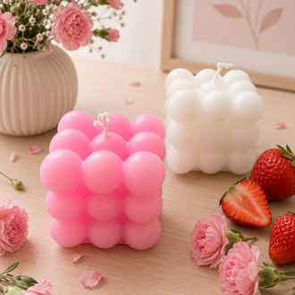 Bubble pembe/beyaz 