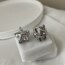 Çelik Yıldız Çift Taraflı Küpe GÜMÜŞ Renk