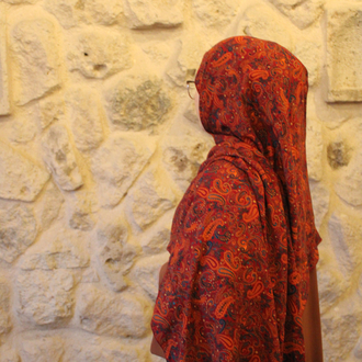 Zeyla etnik desen pamuklu şal 