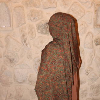 Zeyla etnik desen pamuklu şal