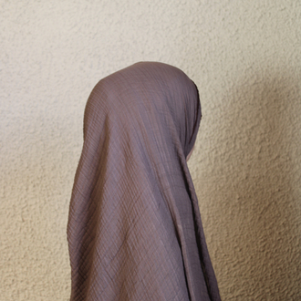 Biyeli müslin şal (gül kurusu kahve)