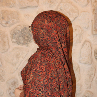 Zeyla etnik desen pamuklu şal