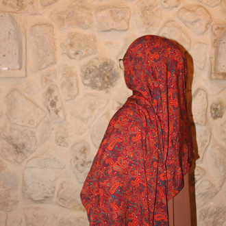 Zeyla etnik desen pamuklu şal 