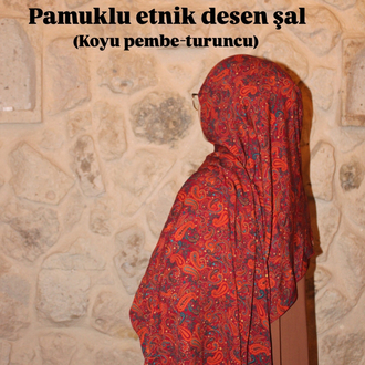 Zeyla etnik desen pamuklu şal 