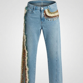 Denim wide leg