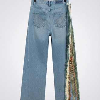 Denim wide leg