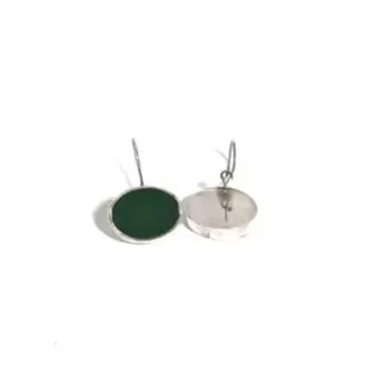 Akik Taşlı Oval Küpe K0108