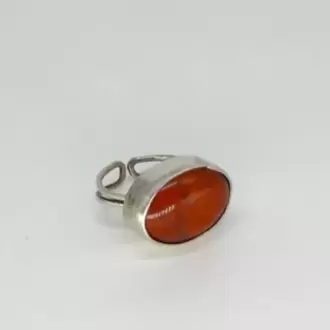 Jasper Taşlı Oval Yüzük K0696