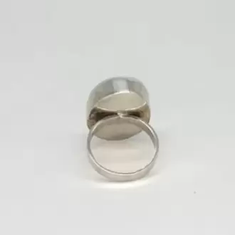 Pembe Kuartz Büyük Oval Yüzük K0676