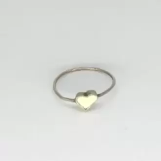 Beyaz Kalp Yüzük K0986