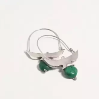 Yeşim Taşlı Martı Küpe K0080