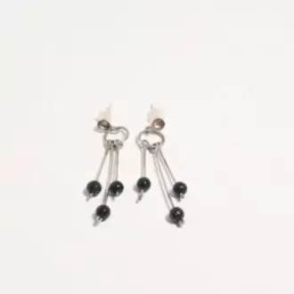 Yıldız Taşlı Salantılı Küpe K0054