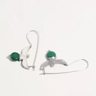 Yeşim Taşlı Martı Küpe K0044